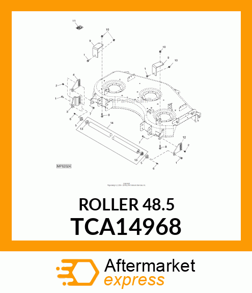 ROLLER, 60 CSD REAR TCA14968