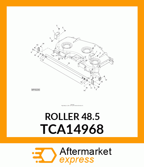 ROLLER, 60 CSD REAR TCA14968