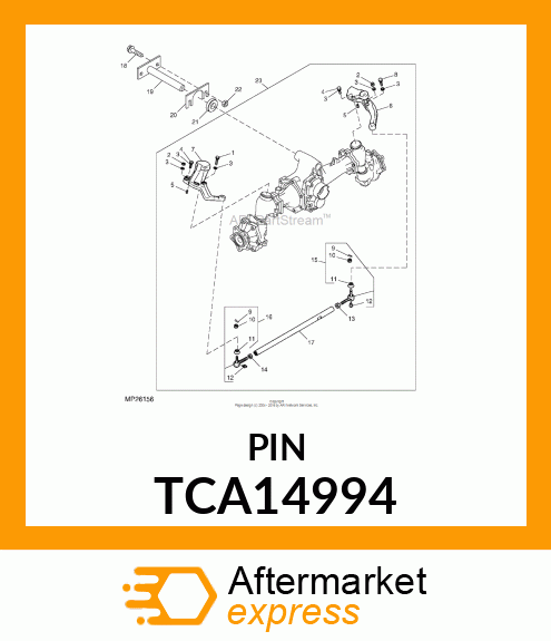 PIN, PIVOT (HEAT TREAT) TCA14994