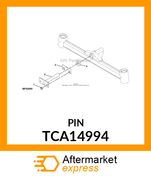 PIN, PIVOT (HEAT TREAT) TCA14994