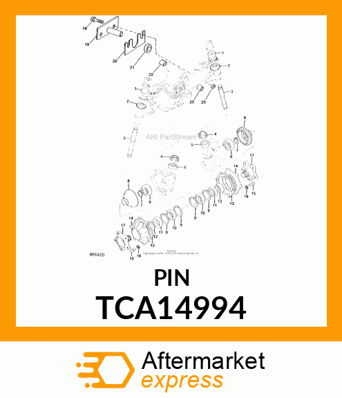 PIN, PIVOT (HEAT TREAT) TCA14994