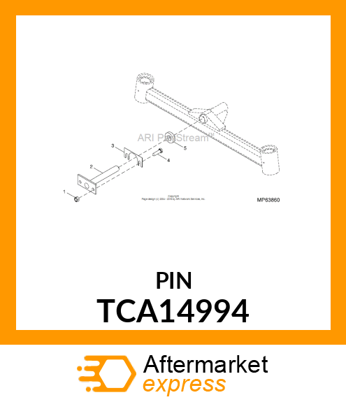 PIN, PIVOT (HEAT TREAT) TCA14994