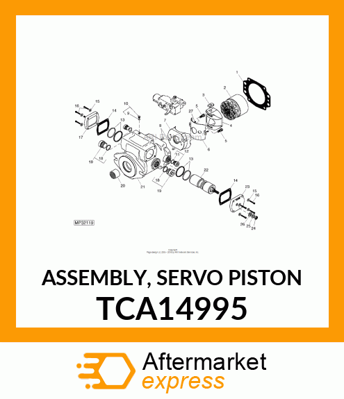 ASSEMBLY, SERVO PISTON TCA14995