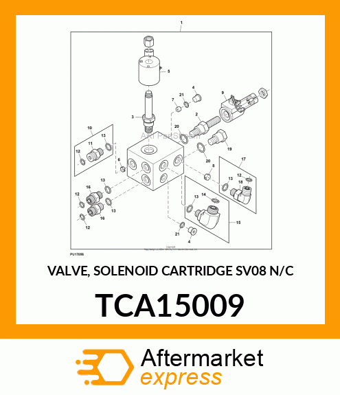 VALVE, SOLENOID CARTRIDGE SV08 N/C TCA15009