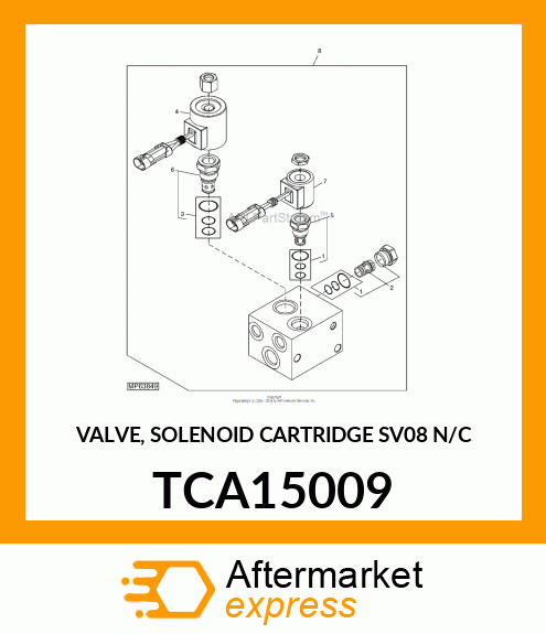 VALVE, SOLENOID CARTRIDGE SV08 N/C TCA15009