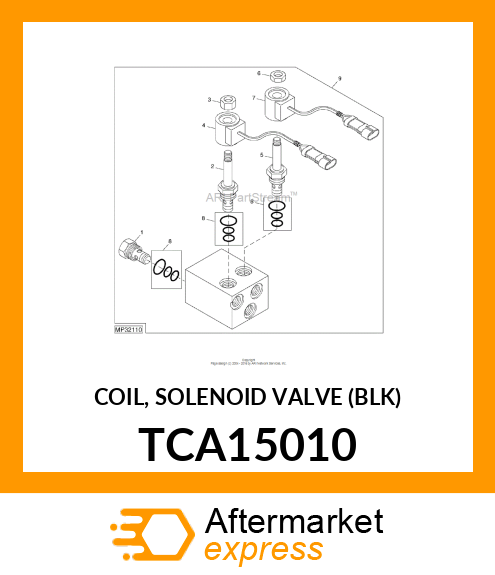 COIL, SOLENOID VALVE (BLK) TCA15010