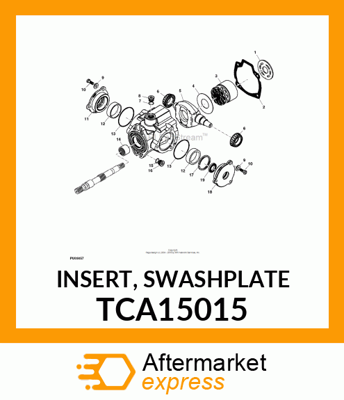 INSERT, SWASHPLATE TCA15015