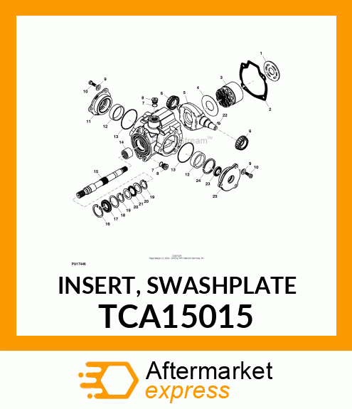 INSERT, SWASHPLATE TCA15015