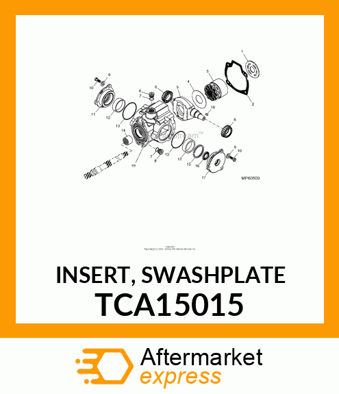 INSERT, SWASHPLATE TCA15015