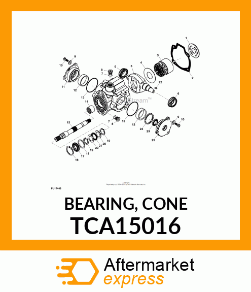 BEARING, CONE TCA15016