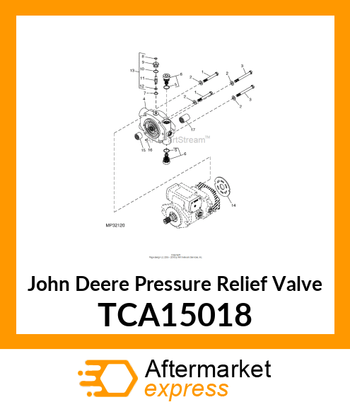 VALVE, RELIEF ASSEMBLY (4500PSI) TCA15018