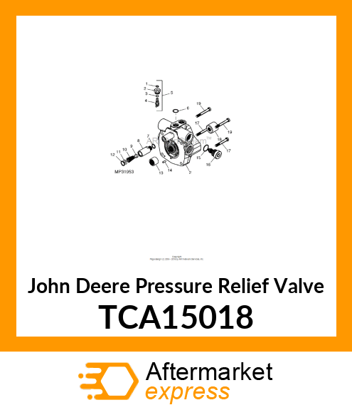 VALVE, RELIEF ASSEMBLY (4500PSI) TCA15018