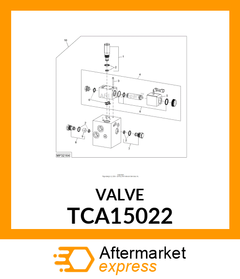 VALVE, RELIEF (3000 PSI) TCA15022