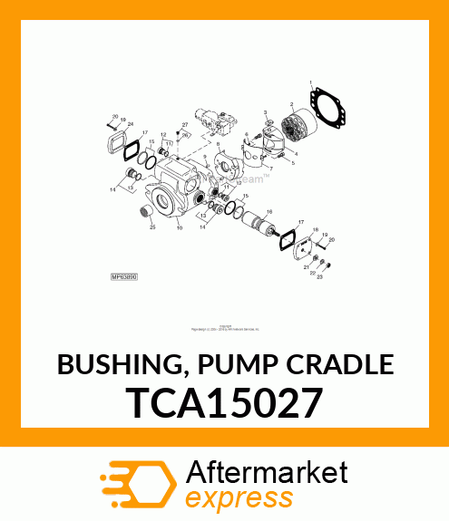 BUSHING, PUMP CRADLE TCA15027