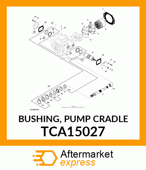 BUSHING, PUMP CRADLE TCA15027