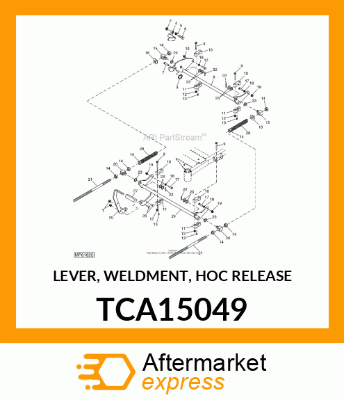 LEVER, WELDMENT, HOC RELEASE TCA15049