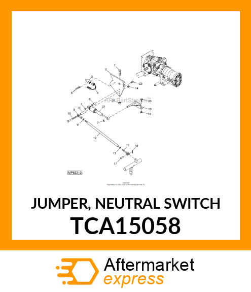 JUMPER, NEUTRAL SWITCH TCA15058