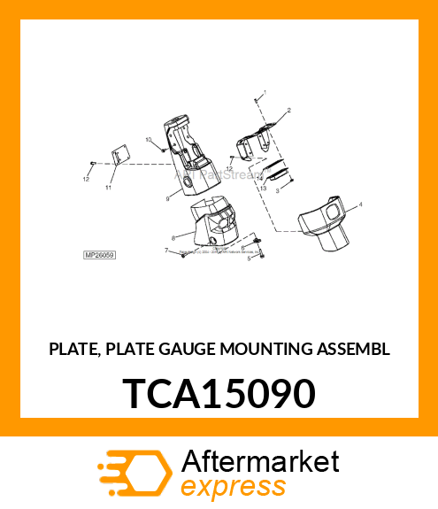 PLATE, PLATE GAUGE MOUNTING ASSEMBL TCA15090