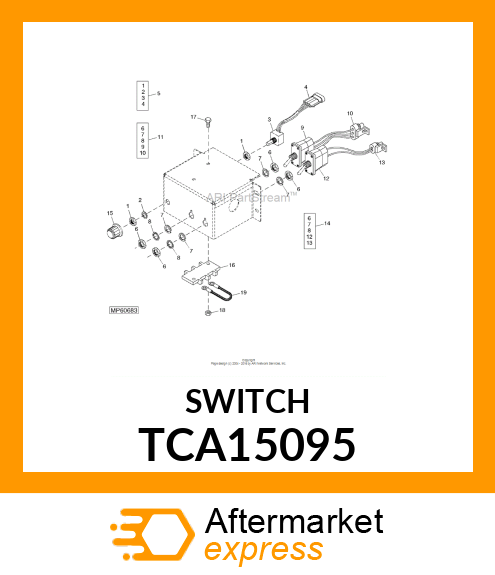 SWITCH, SPST ON TCA15095