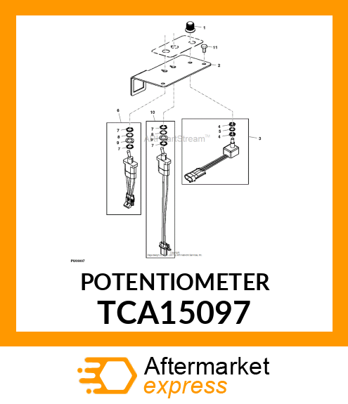 POTENTIOMETER, 5 KOHM TCA15097