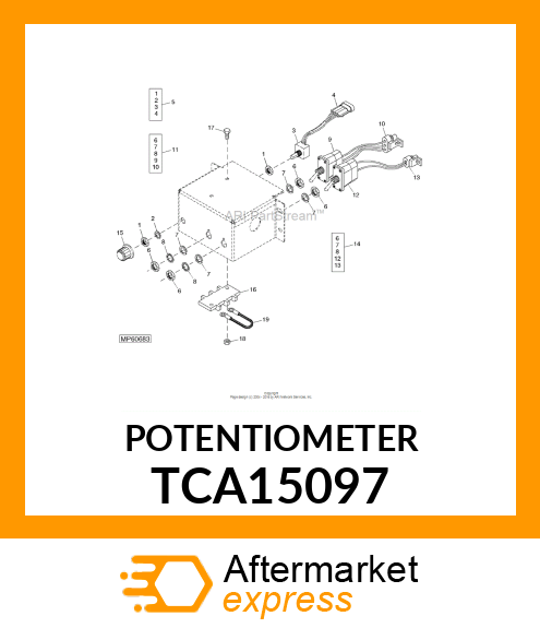 POTENTIOMETER, 5 KOHM TCA15097