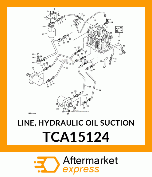 LINE, HYDRAULIC OIL SUCTION TCA15124