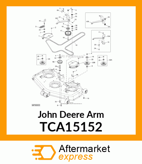 ARM, IDLER WELDMENT MINI TCA15152