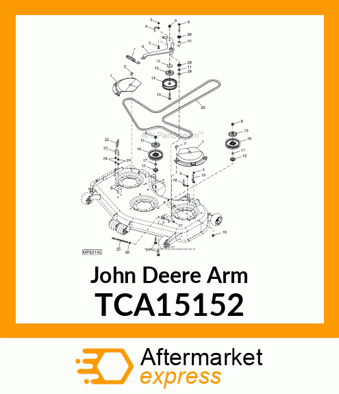 ARM, IDLER WELDMENT MINI TCA15152