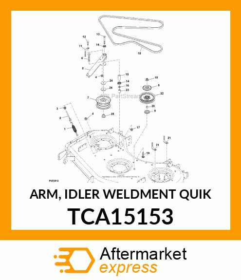 ARM, IDLER WELDMENT QUIK TCA15153