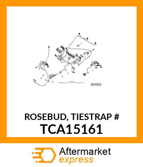 ROSEBUD, TIESTRAP # TCA15161