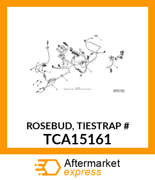 ROSEBUD, TIESTRAP # TCA15161