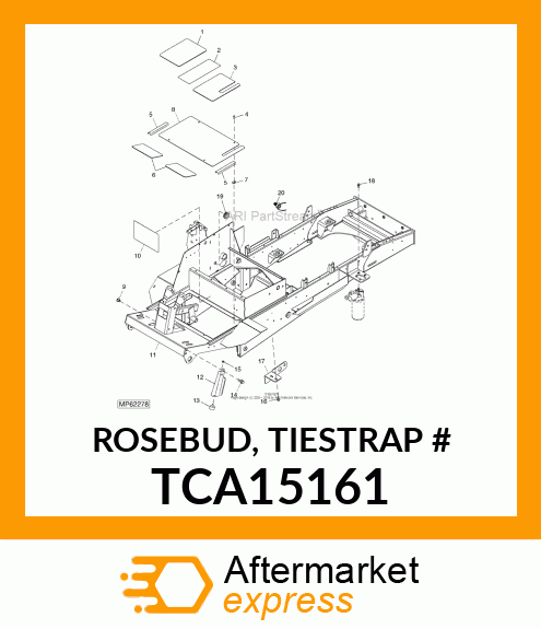 ROSEBUD, TIESTRAP # TCA15161