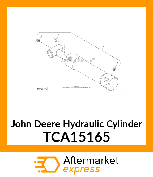 CYLINDER, REAR LIFT TCA15165