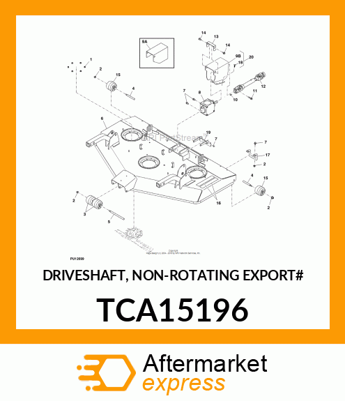 DRIVESHAFT, NON TCA15196