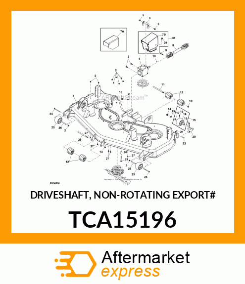 DRIVESHAFT, NON TCA15196