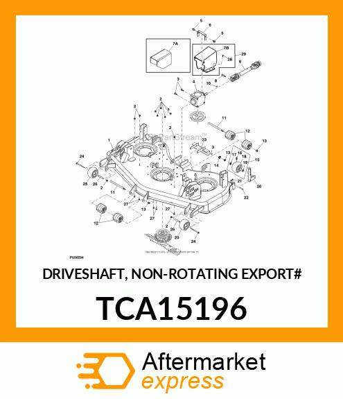 DRIVESHAFT, NON TCA15196