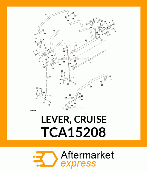 LEVER, CRUISE TCA15208