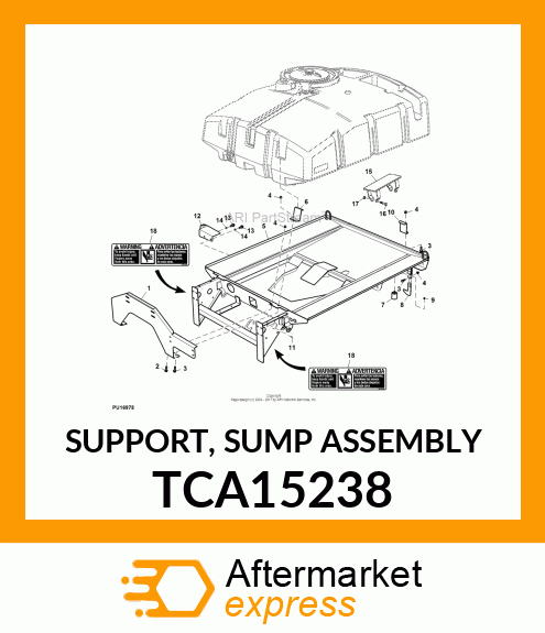 SUPPORT, SUMP ASSEMBLY TCA15238