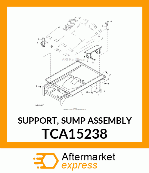 SUPPORT, SUMP ASSEMBLY TCA15238