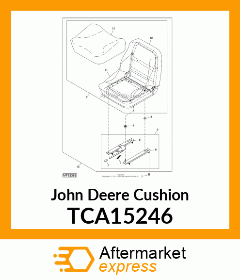 CUSHION, SEAT W/ SWITCH (SERV.) TCA15246