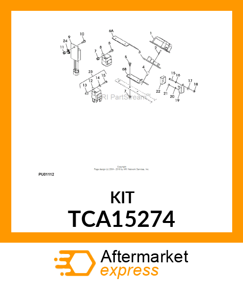 KIT, SERVICE, COOLING FAN RELAY TCA15274