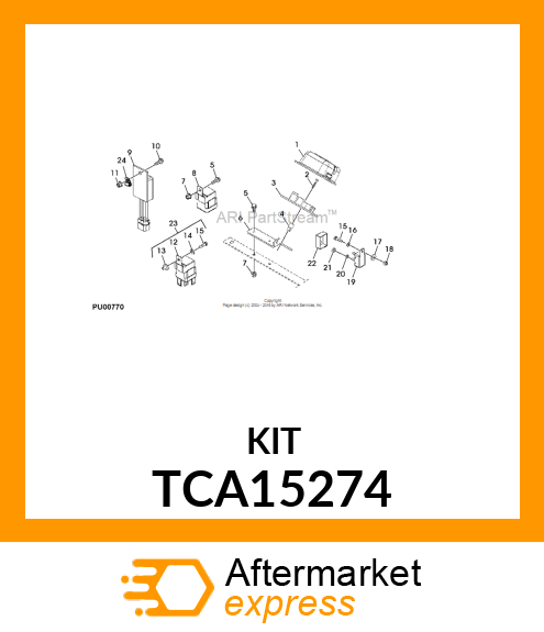 KIT, SERVICE, COOLING FAN RELAY TCA15274