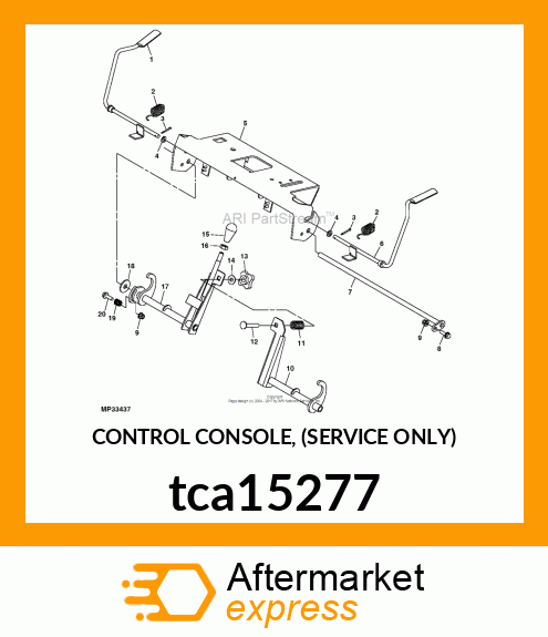 CONTROL CONSOLE, (SERVICE ONLY) tca15277