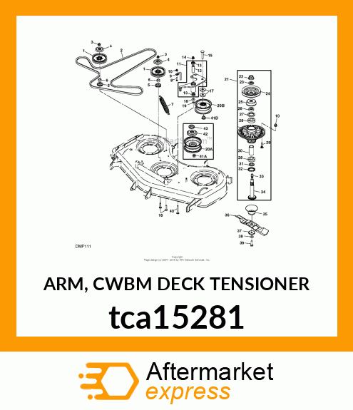 ARM, CWBM DECK TENSIONER tca15281