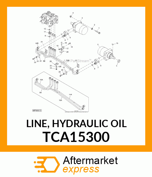 LINE, HYDRAULIC OIL TCA15300