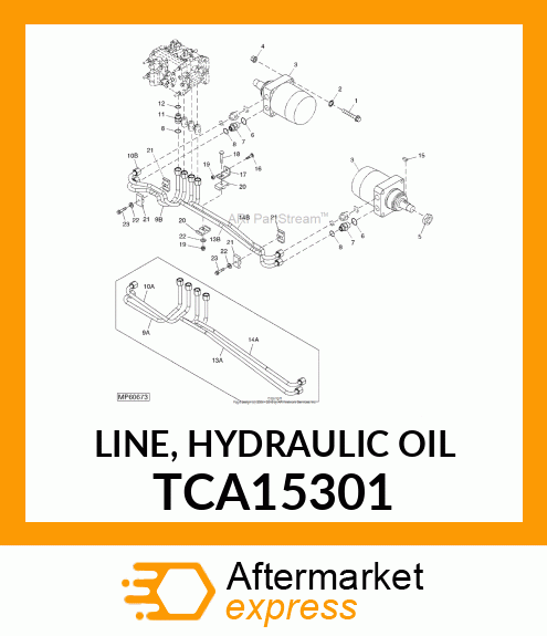 LINE, HYDRAULIC OIL TCA15301