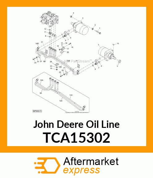 LINE, HYDRAULIC OIL TCA15302