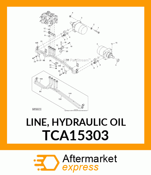 LINE, HYDRAULIC OIL TCA15303