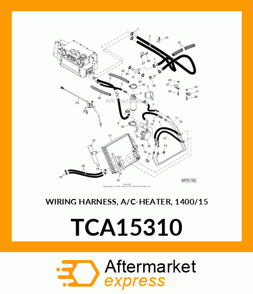 WIRING HARNESS, A/C TCA15310