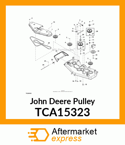 SHEAVE, DRIVER WELDMENT, ROAD HOMOL TCA15323